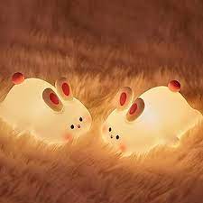 Luz Nocturna de Conejo de Silicona