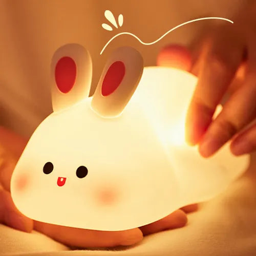 Luz Nocturna de Conejo de Silicona
